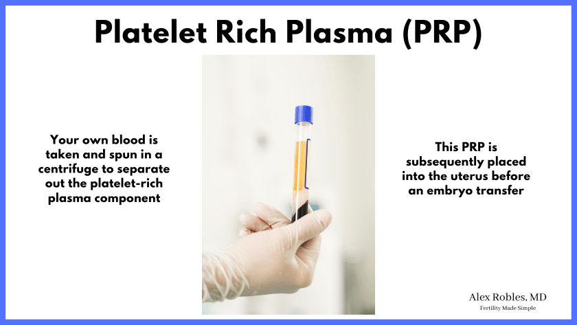 image of a test tube containing platelet rich plasma